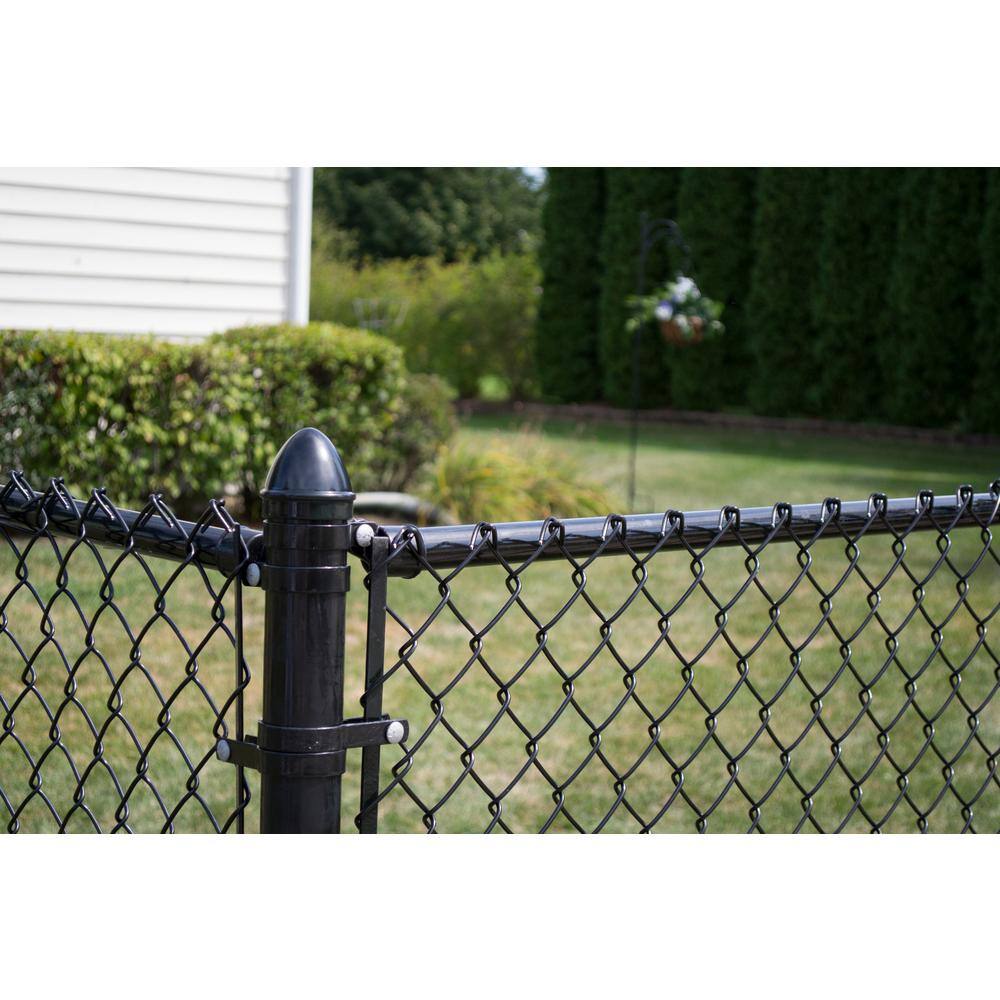 Everbilt 2-38 in. Galvanized Steel Chain Link Fence Black Tension Band 328524BKEB