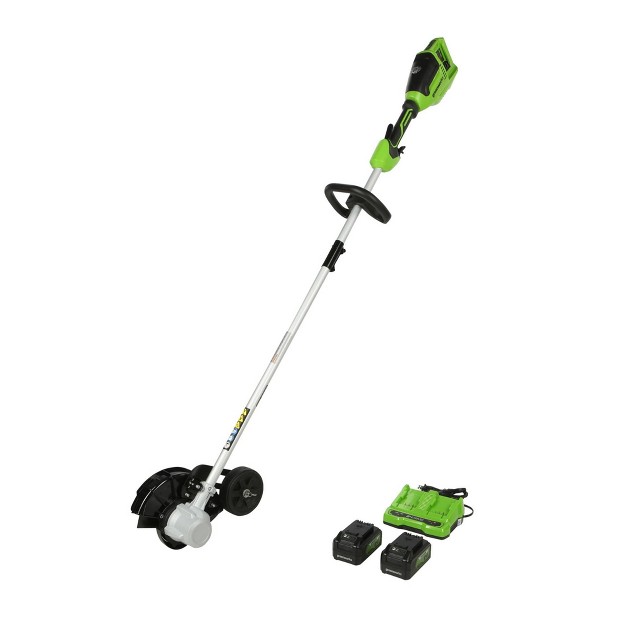 24v 4ah Cordless Brushless Edger Kit With 2 Batteries And Dual Port Rapid Charger