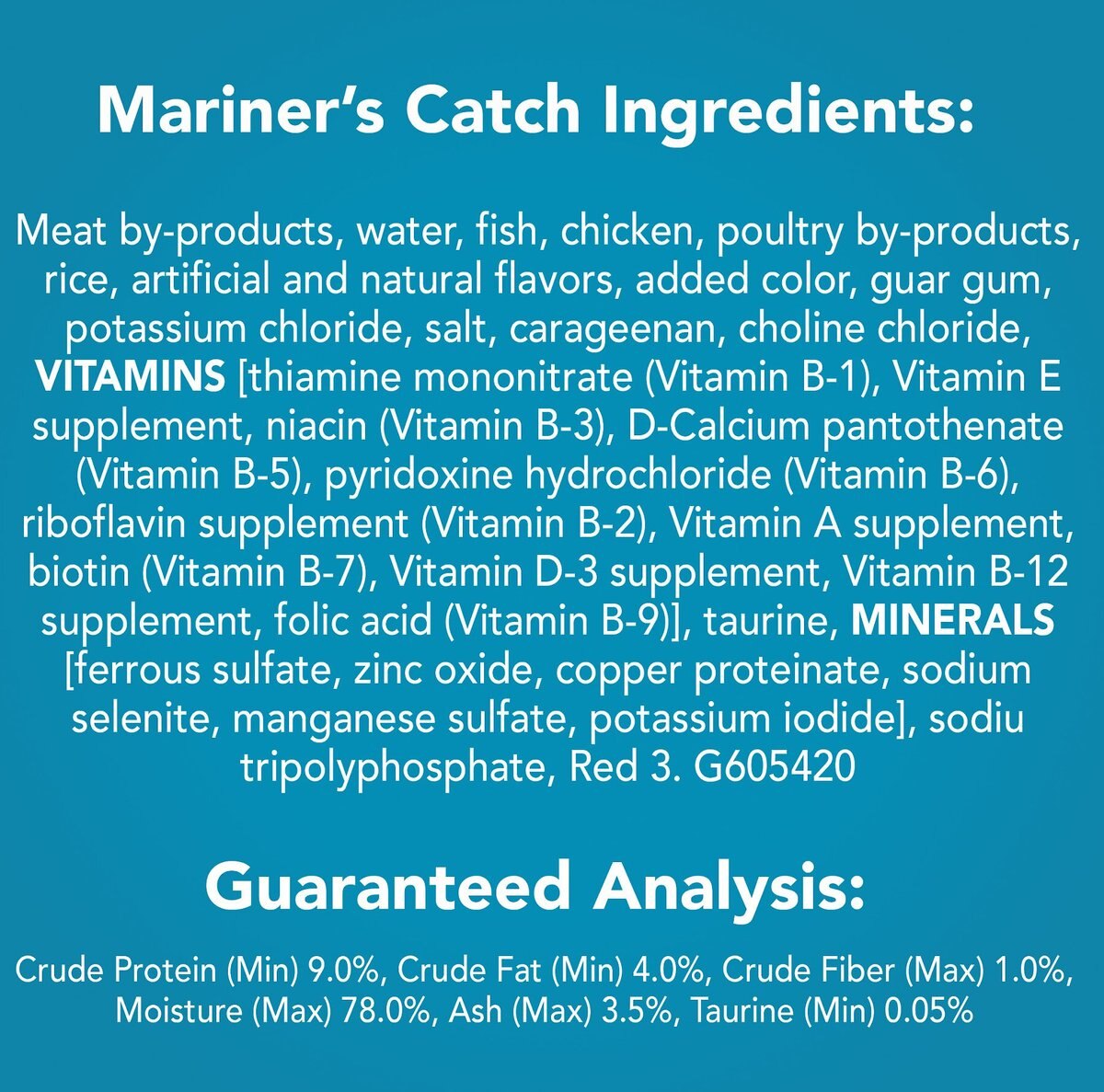 Friskies Classic Pate Mariner's Catch Canned Cat Food