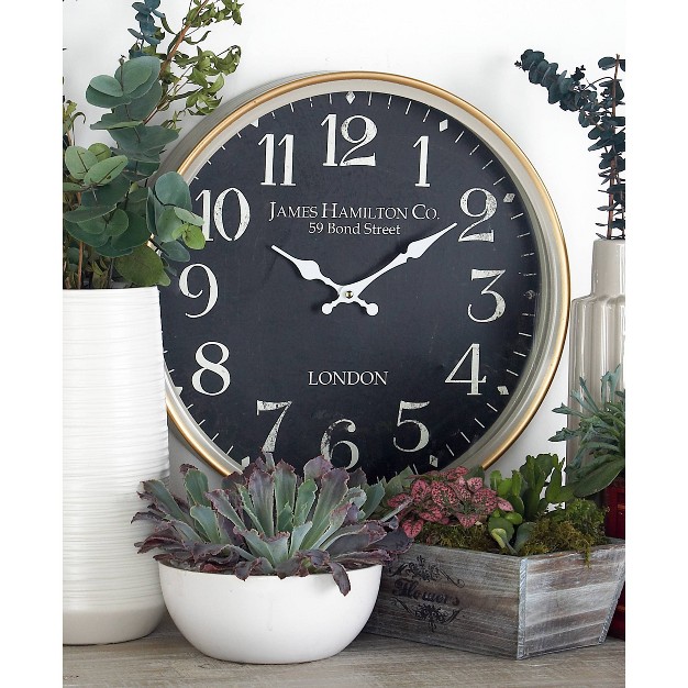 Metal Wall Clock Olivia amp May