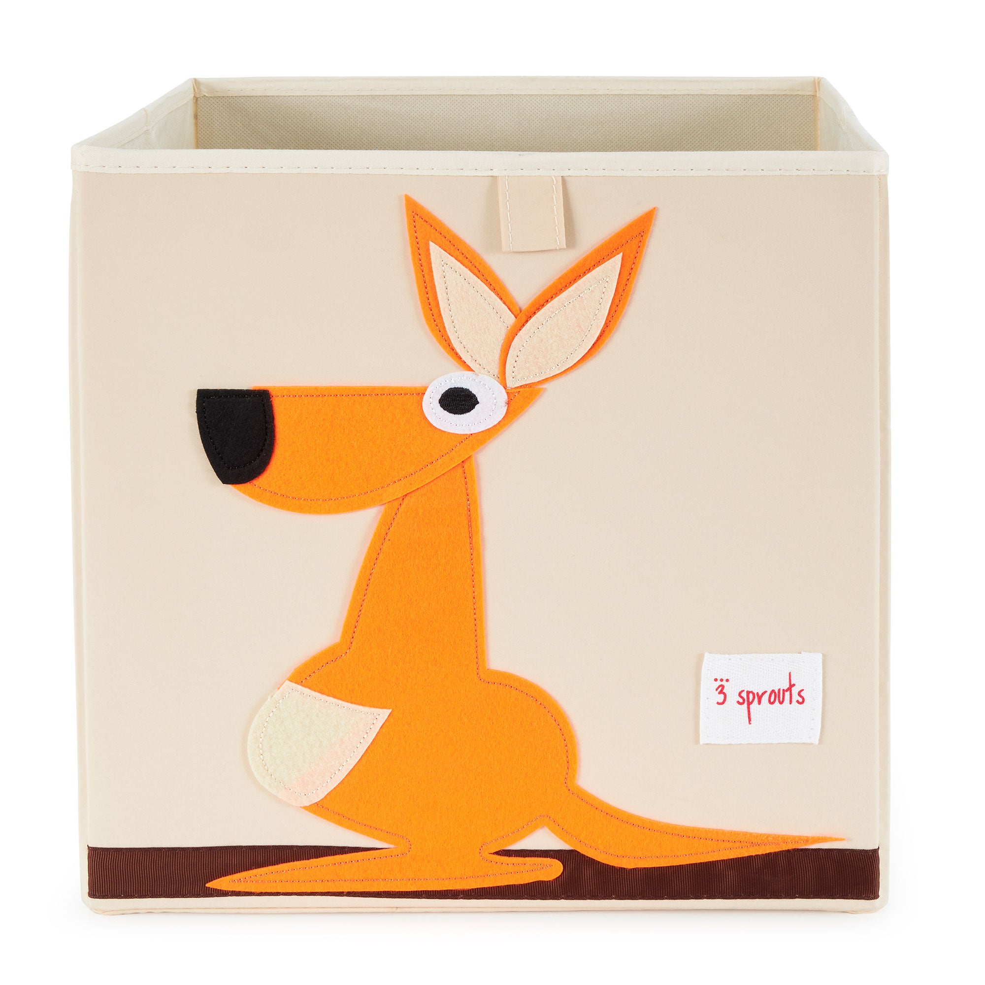 3 Sprouts Kids Felt Dragon Storage Cube Bin w/ Kangaroo Fabric Storage Cube Bin