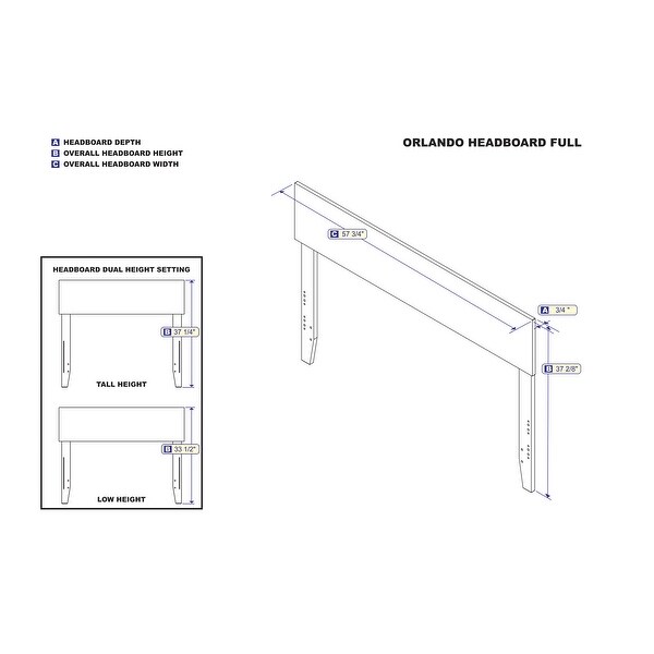 Orlando Headboard - - 12512722