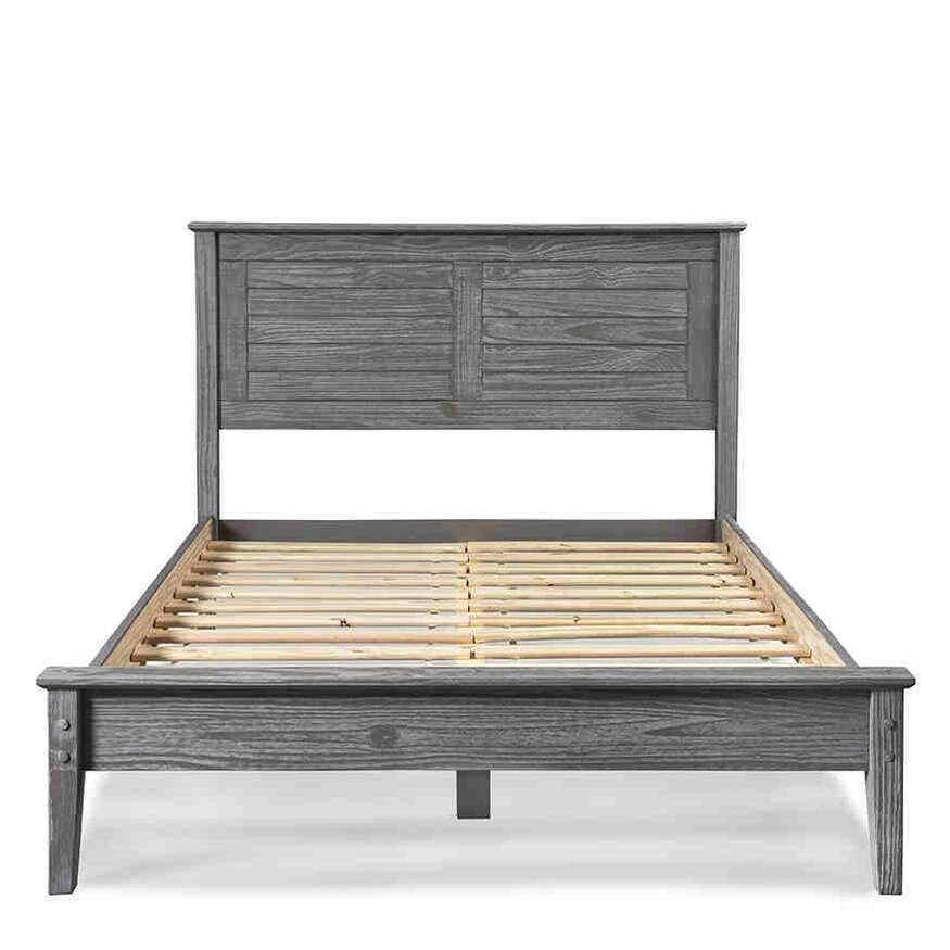 Grain Wood Furniture Greenport Louvered Solid Wood Platform Bed