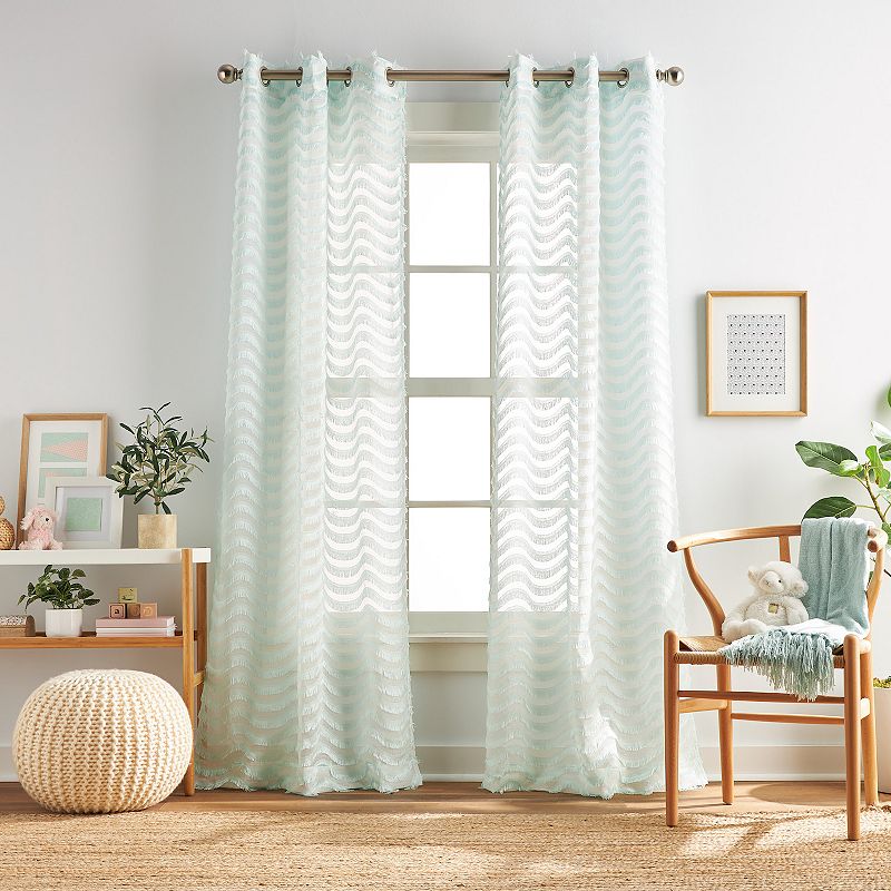 Dream Factory Lottie Set of 2 Window Curtain Panels