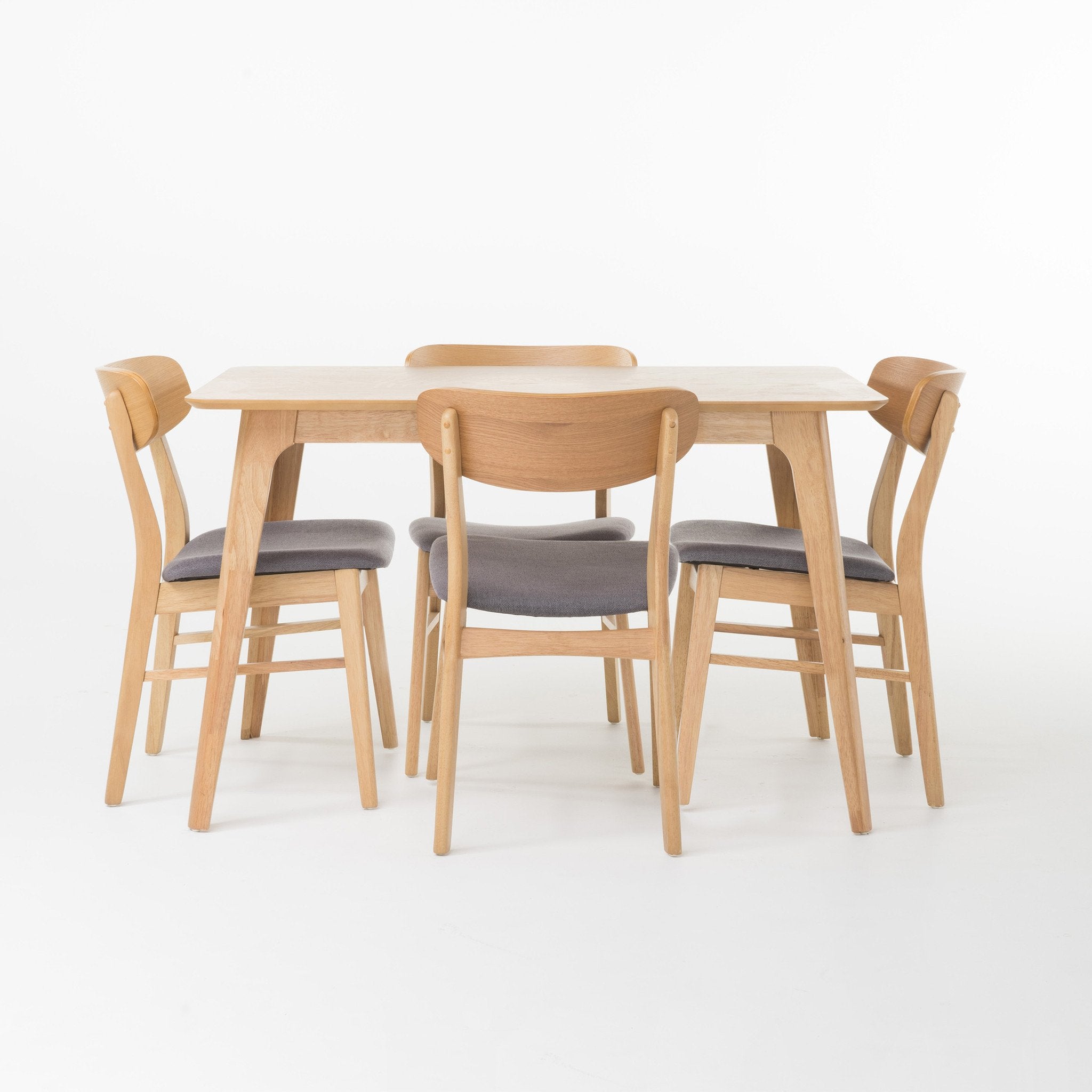 Iriat Mid-Century Modern 5 Piece Dining Set