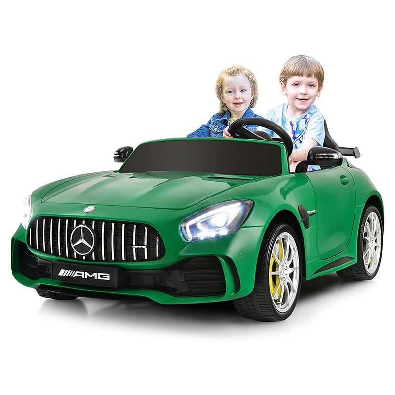 Licensed Mercedes Benz AMG GTR 2-Seater Ride-on Car 12V Battery Powered Vehicle Kids Riding Toy Car with Remote