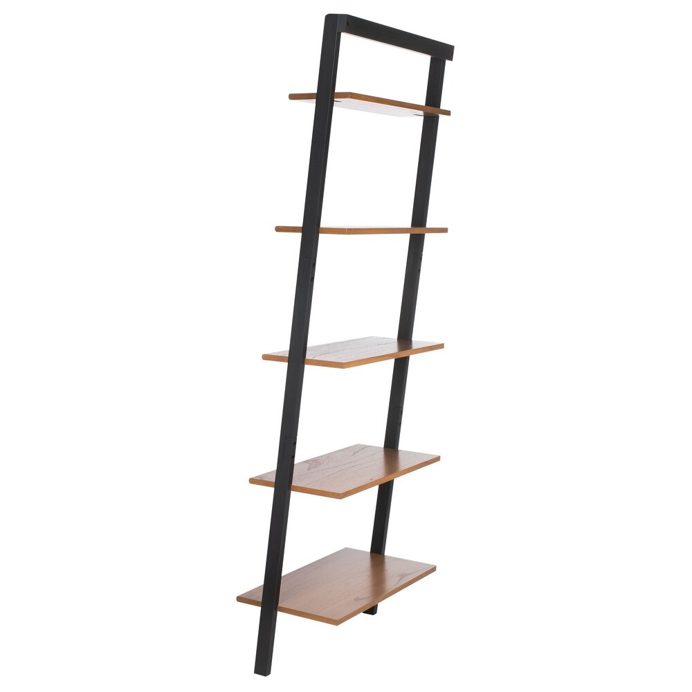 SAFAVIEH Cullyn 5 Tier Leaning Etagere Bookcase   27.6\