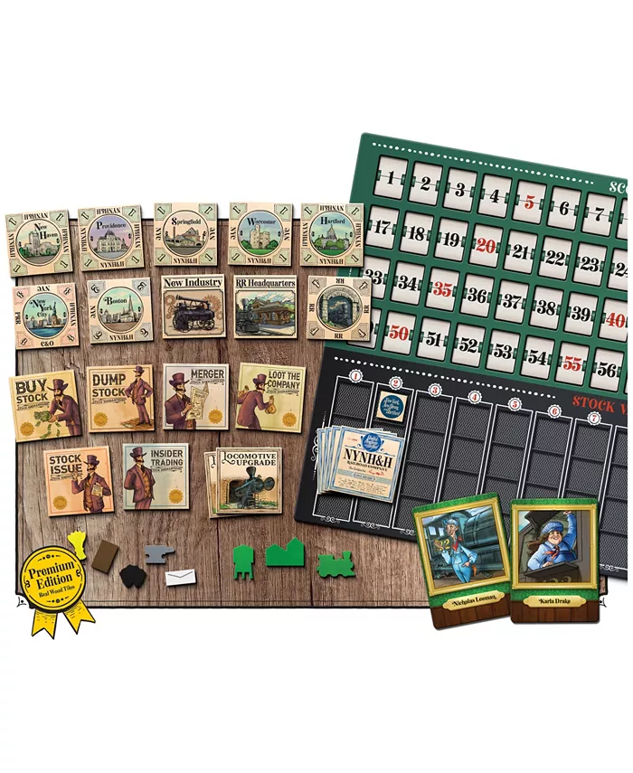 Forbidden Games Railroad Rivals the Robber Baron Expansion Premium Edition Set  112 Piece