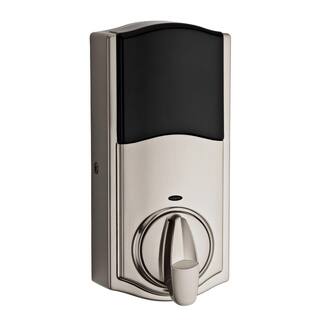 Kwikset Z-Wave SmartCode 914 Satin Nickel Single Cylinder Electronic Deadbolt Featuring SmartKey Security 914TRLZW50015RC