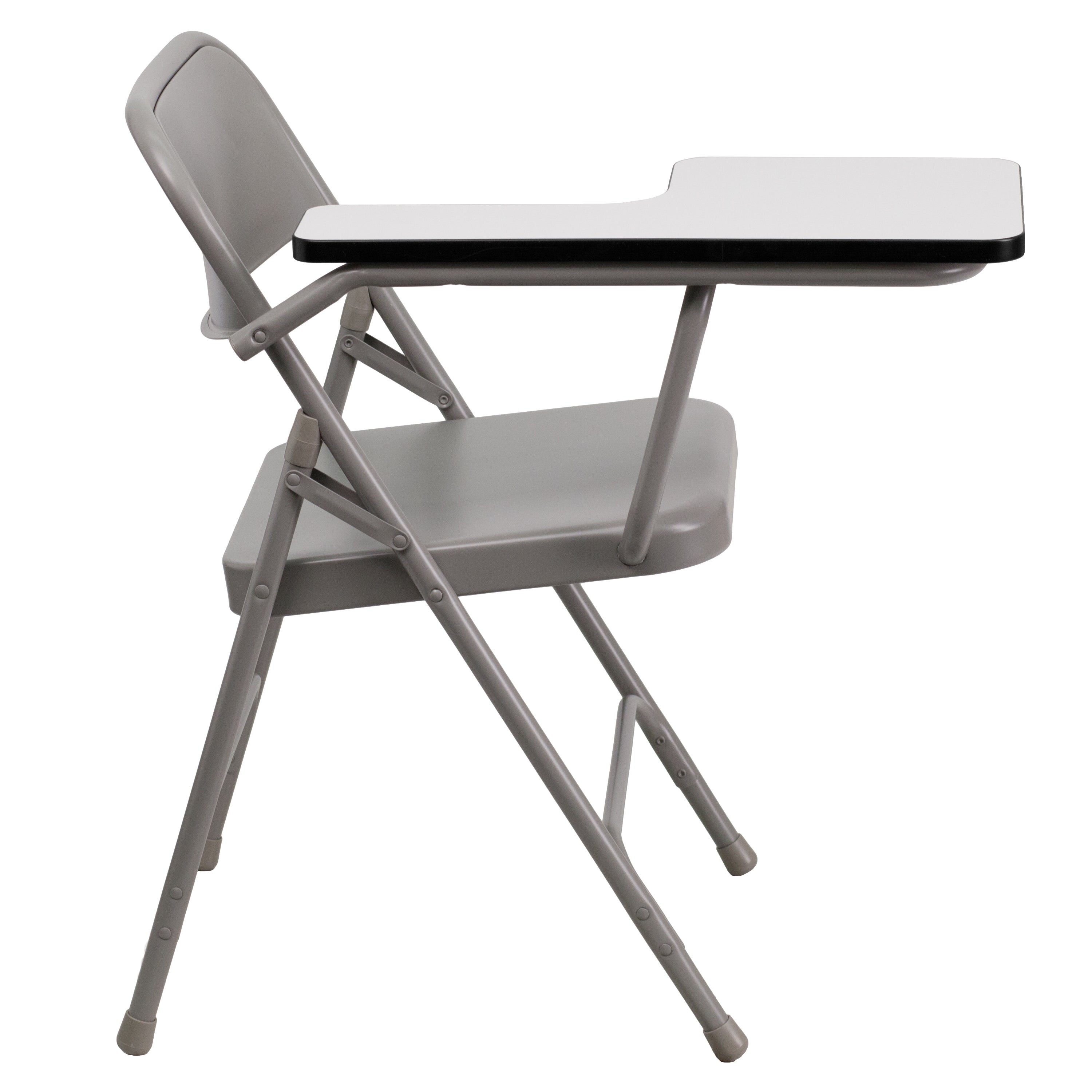 Flash Furniture Premium Steel Folding Chair with Right Handed Tablet Arm