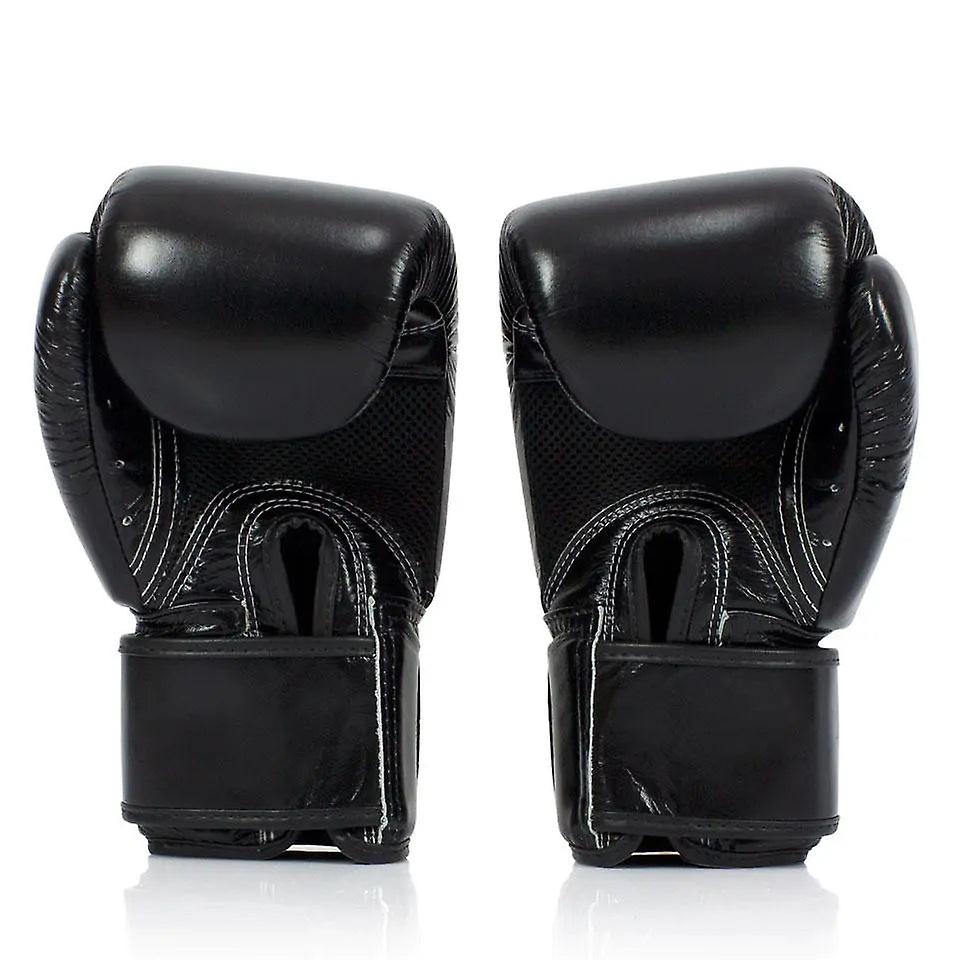 Fairtex black breathable boxing gloves