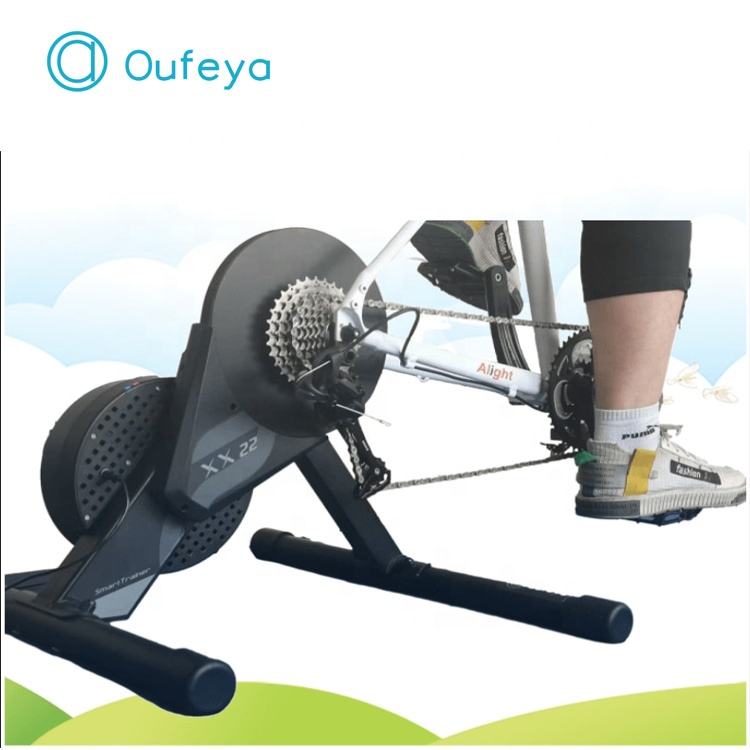 XX22 Oufeya ANT+ Smart Indoor Power Bike Trainer with Cassette Installed for  Onelap Online Cycling