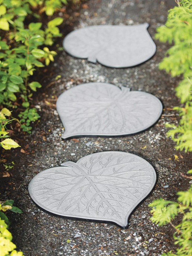 Leaf Garden Stepping Stone Decorative Walkway Stepping Stones For Outdoor Garden Flowerbed amp Lawn Yard Pathway Weatherproof amp Anti slip Rubber