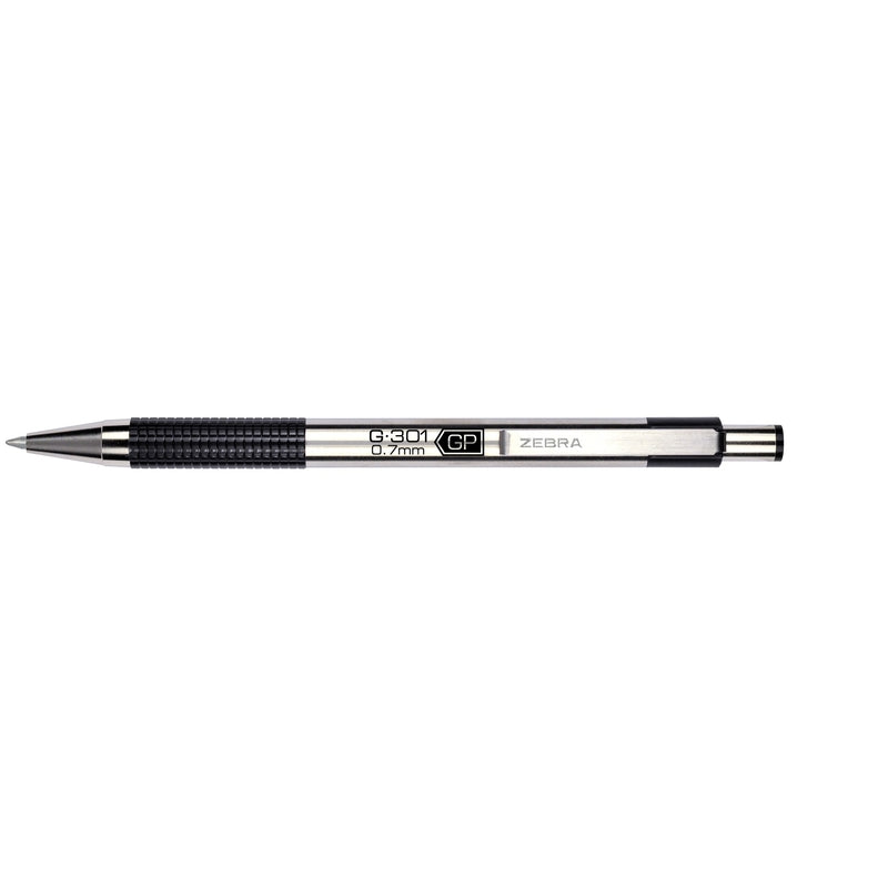 PEN GEL RET BLK .7MM