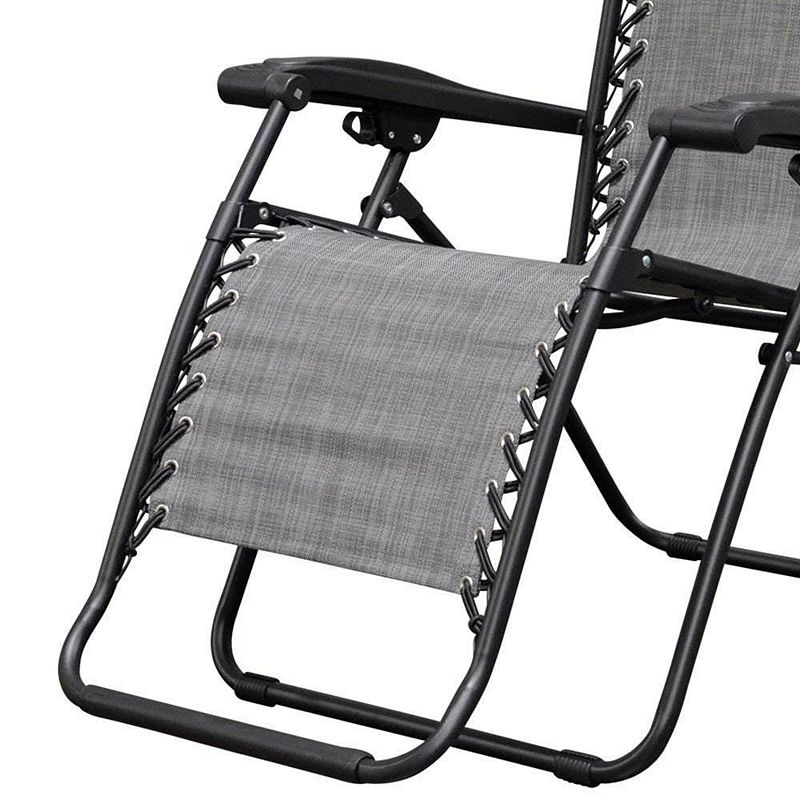 Caravan Canopy Infinity Zero Gravity Steel Frame Patio Deck Chair (Pair)