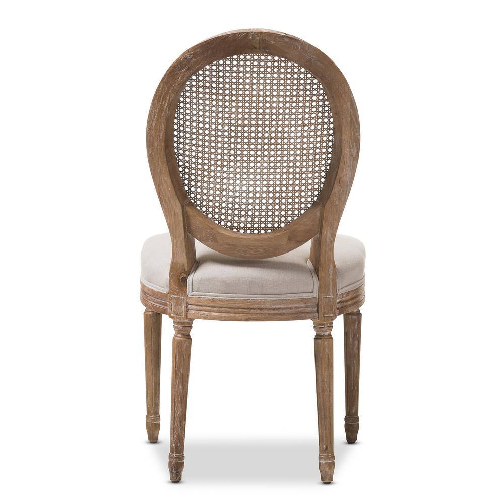 Baxton Studio Adelia Beige Fabric Upholstered Dining Chair 28862-7335-HD