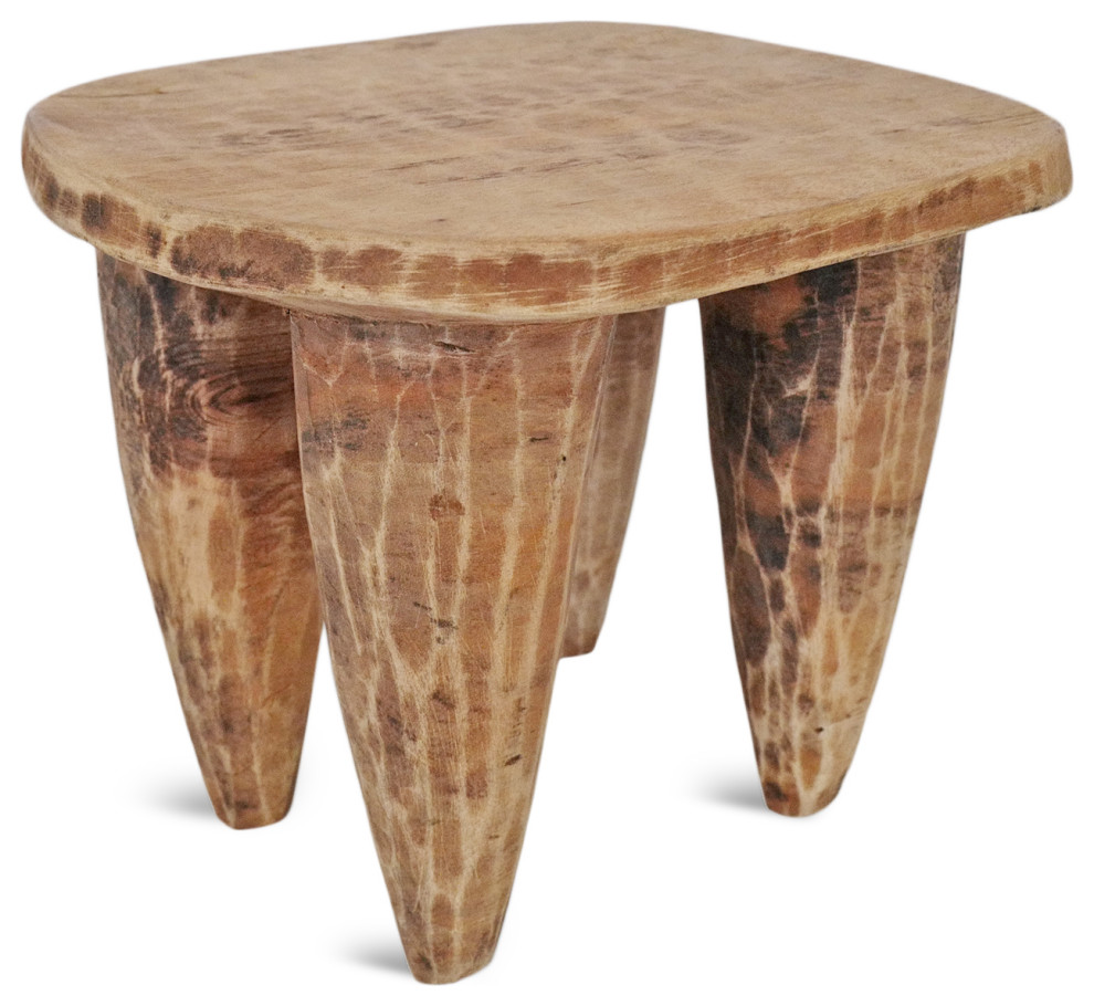 Consigned Dayo Small Senufo Stool   Rustic   Accent And Garden Stools   by Design Mix Furniture  Houzz