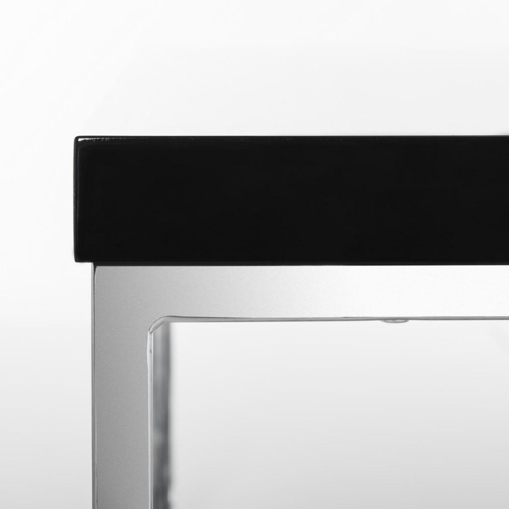 James Chrome High Gloss Coffee Table Black   Contemporary   Coffee Tables   by Virgil Stanis Design  Houzz