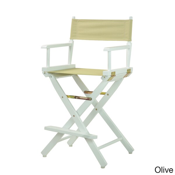 White Frame 24-inch Director's Chair