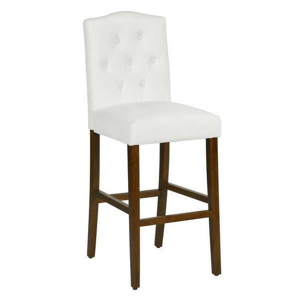 Traditional Upholstered Counter-Height Bar Stools， Set of 2