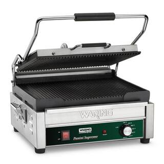 Waring Commercial Panini Supremo Large Panini Grill - 120-Volt (14.5 in. x 11 in. Cooking Surface) WPG250