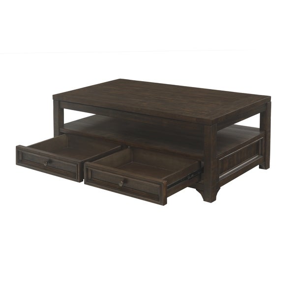 Carbon Loft Helcar Solid Wood Lift-Top Coffee Table