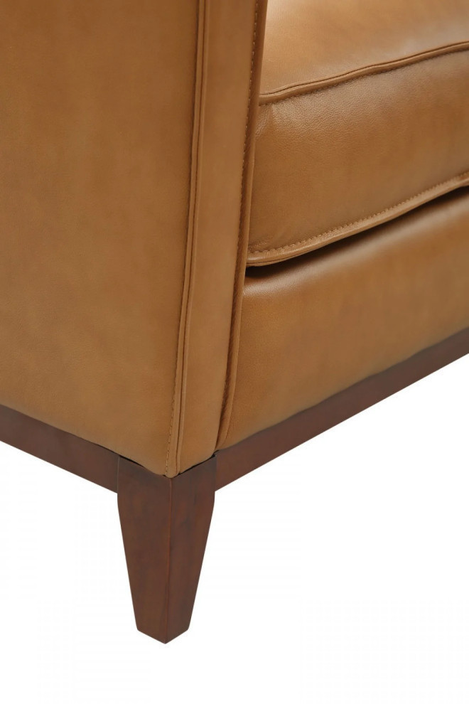 Stella Modern Brown Italian Leather Split Chair   Contemporary   Sofas   by Rustic Home Furniture Deco  Houzz