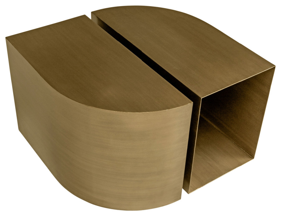 Bronze Steel Coffee Table  Versmissen Slay Element   Contemporary   Coffee Tables   by Oroa   Distinctive Furniture  Houzz