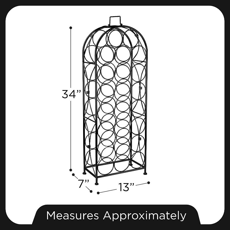 Sorbus French-Style Chateau 23-Bottle Wine Rack