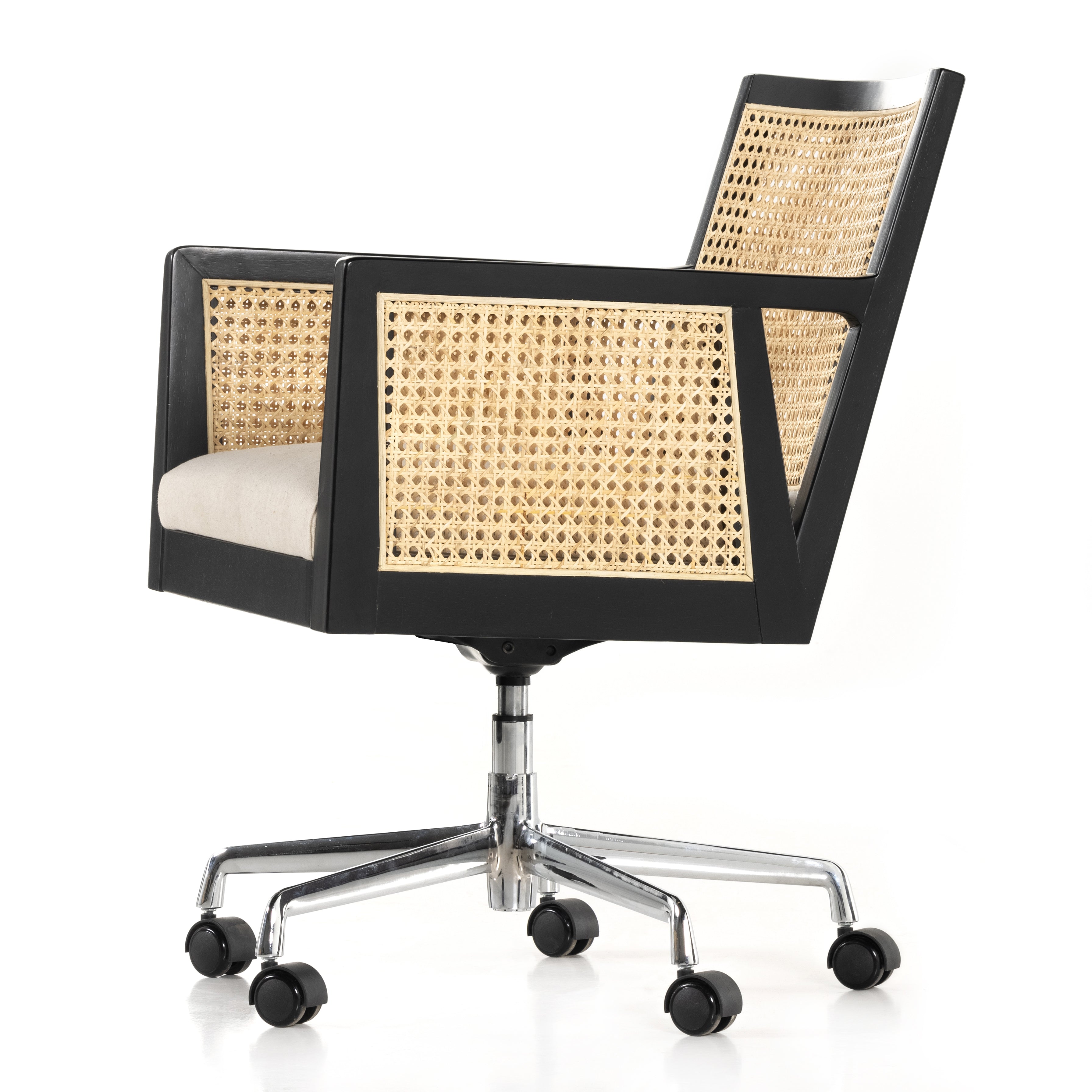 Antonia Desk Chair - Brushed Ebony