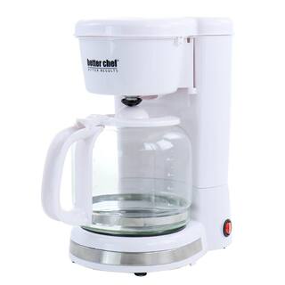 Better Chef 12 Cup 900 Watt Drip Coffee Maker in White 985117961M