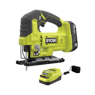 RYOBI ONE+ 18V Cordless Jig Saw Kit with 1.5 Ah Battery and Charger PCL525K1