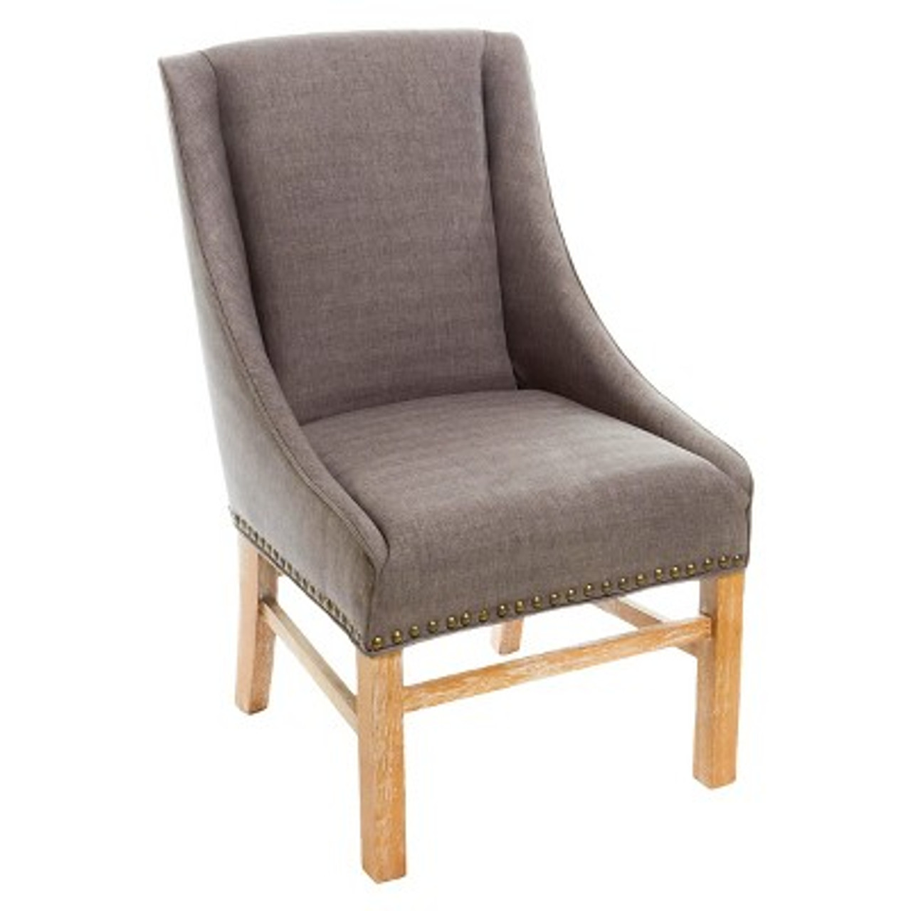 James Dining Chair Silver/Natural White - Christopher Knight Home