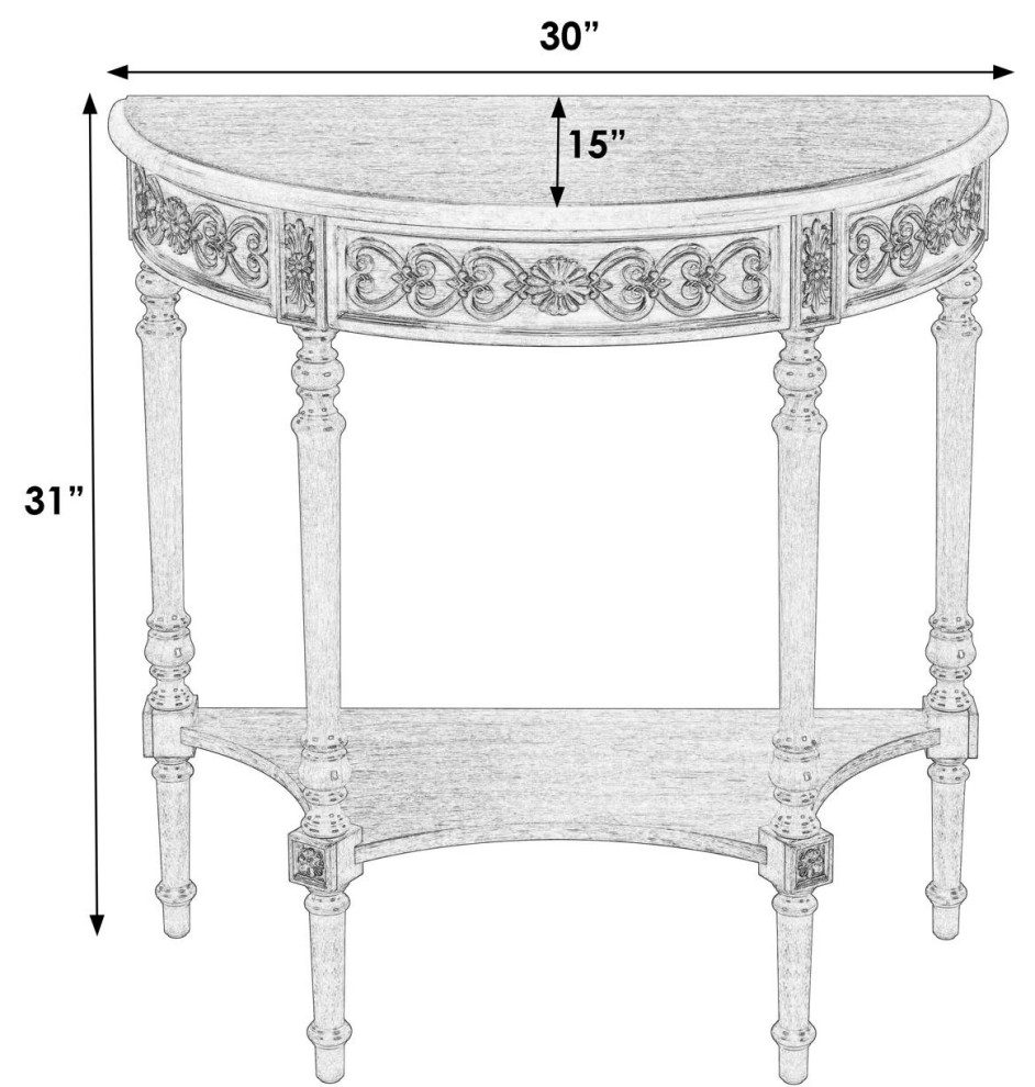 Danelle Console Table  Antique Cherry   Traditional   Console Tables   by Lighting New York  Houzz