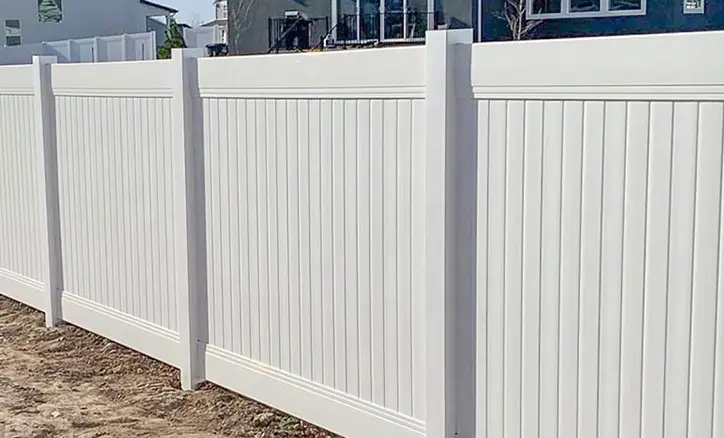 Hot Sale 6' x 6' or 6' x 8' White PVC Garden Privacy Fence Panels outdoor