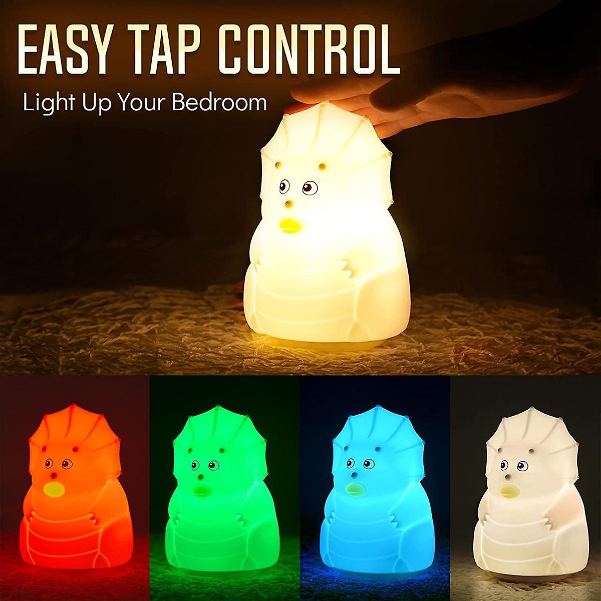 Cute Dinosaur Night Light For Kids Room，dino Lamp With Remote Color Changing For Toddler Boys Girls Baby Gift