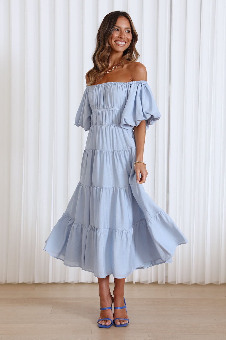 Dessert Run Maxi Dress Blue