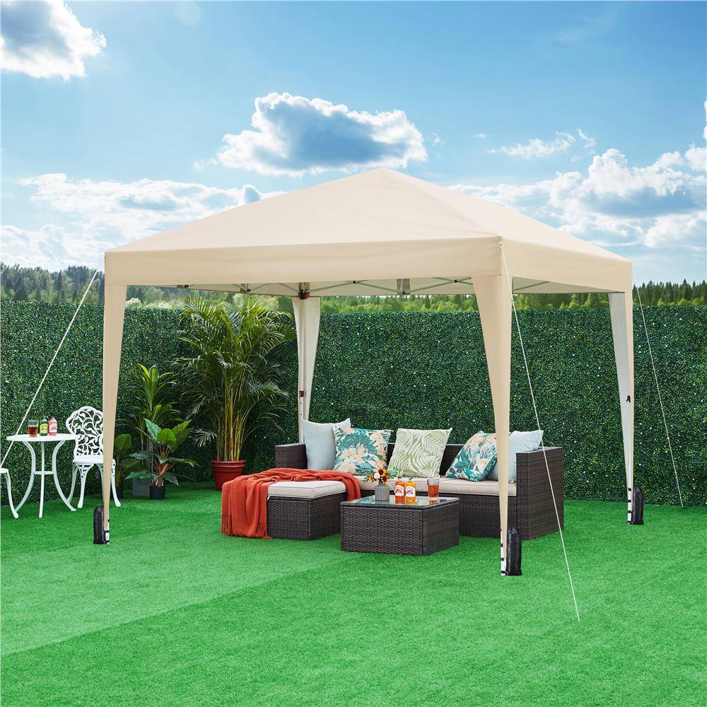 Yaheetech 10 ft. x 10 ft. Outdoor Pop up Canopy with Sidewall Window Enclosed for Party Wedding Marketing DYao8h0001