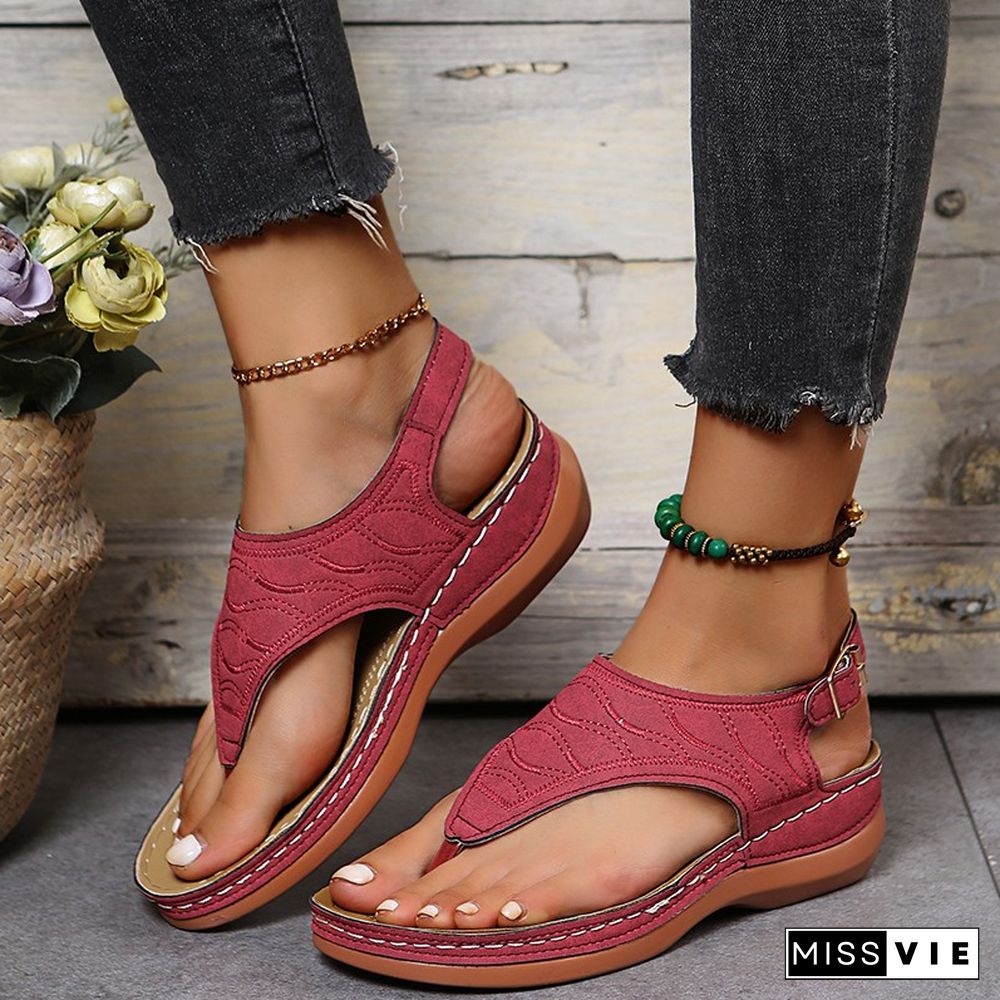 Summer Oxford Women Sandals Flats Slippers Pu Leather Flip Flops Belt Buckle Female Shoes New Rome Fashion Women Slides