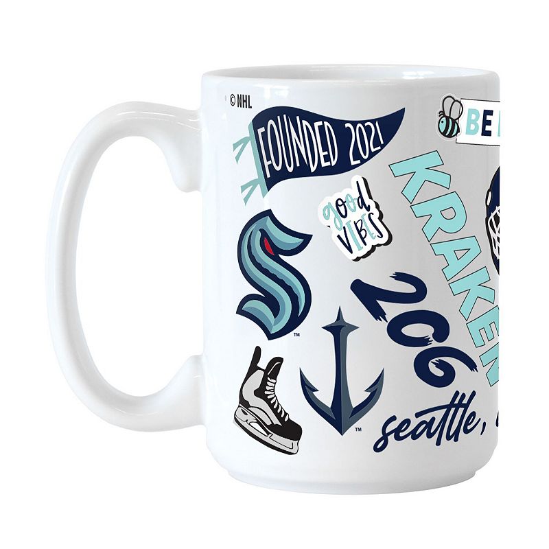 Seattle Kraken 15oz. Native Ceramic Mug