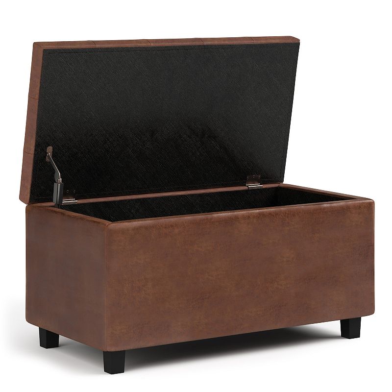 Simpli Home Tufted Storage Ottoman