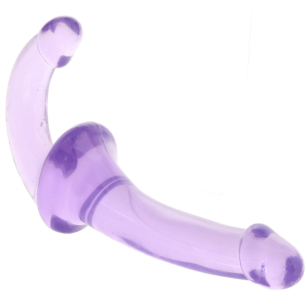 Strapless Strap-On Wearable Jelly Dildo in Purple