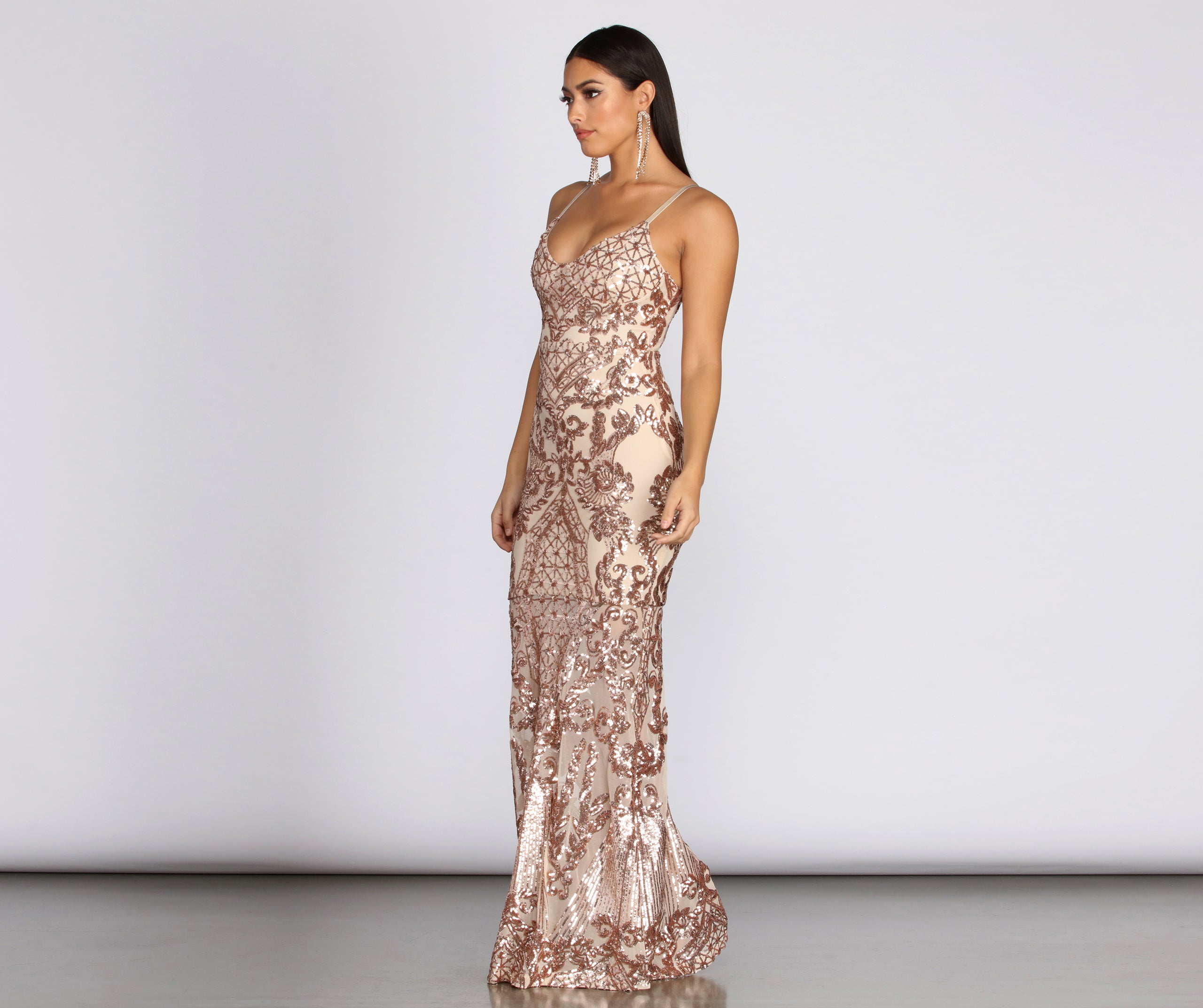 Laylah Sequin Mermaid Gown