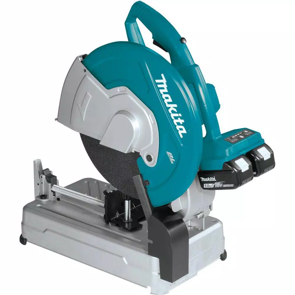 Makita 18-Volt X2 LXT Lithium-Ion 36-Volt Brushless Cordless 14 in. Cut-Off Saw with Electric Brake， 5.0 Ah and#8211; XDC Depot