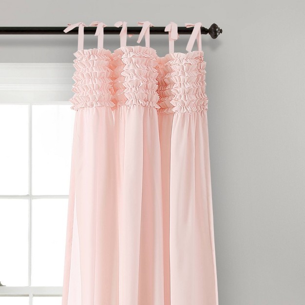 Lydia Ruffle Window Curtain Panels Lush D cor