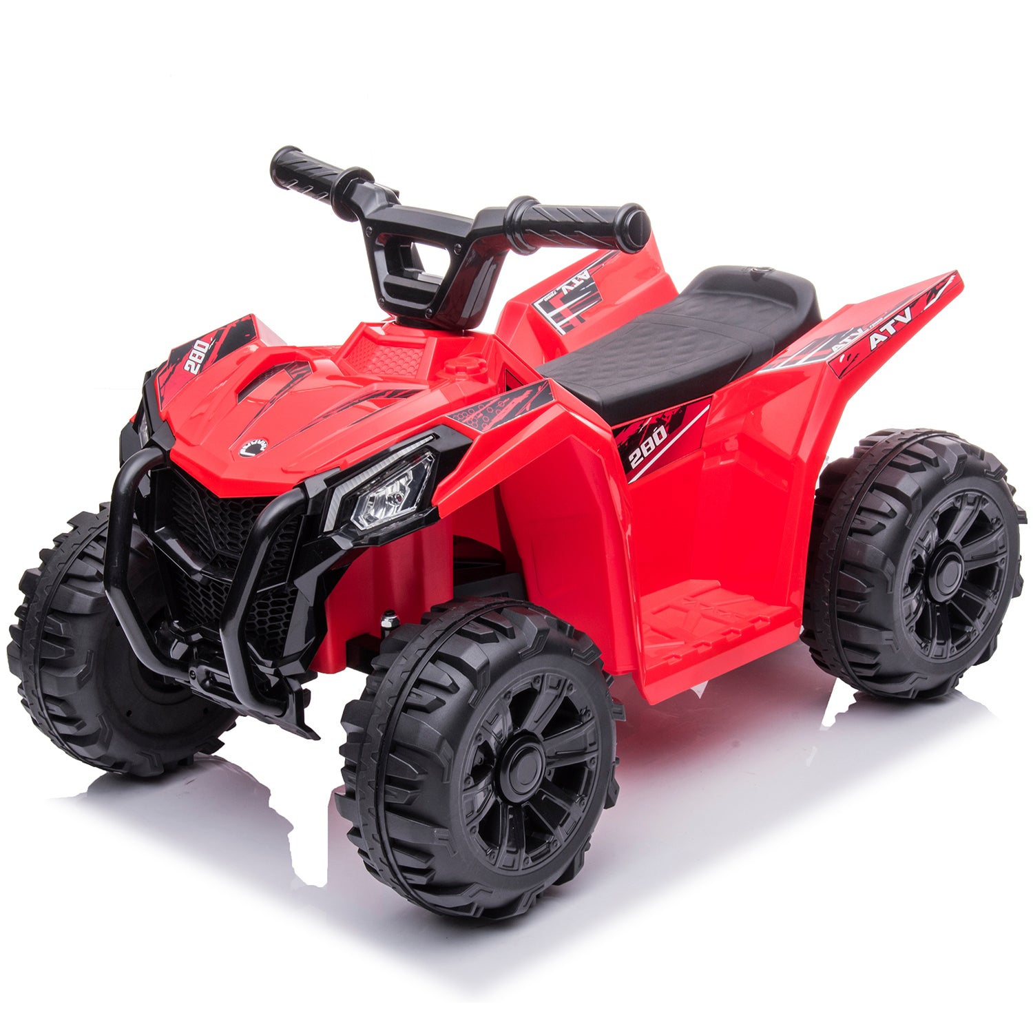 uhomepro 6V Kids Electric ATV 4 Wheels Ride On Cars Toy for Boys Girls, Red