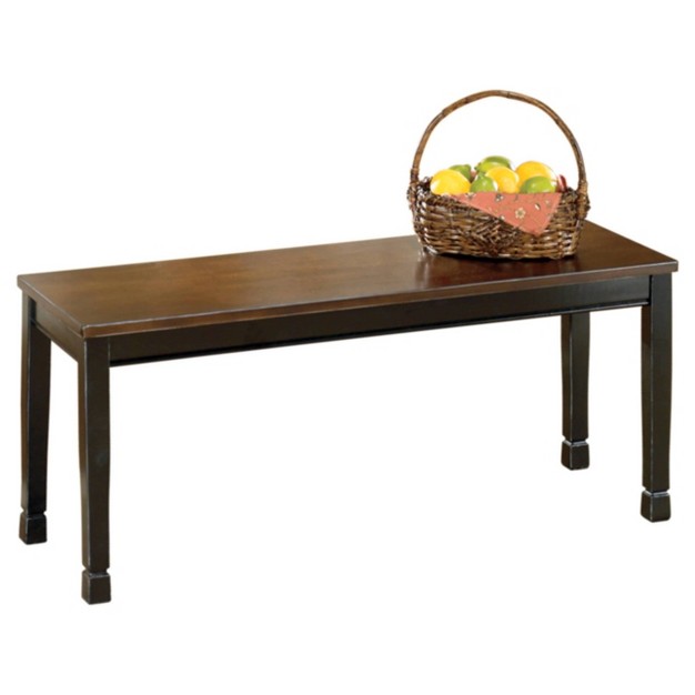 Owingsville Large Dining Room Bench Black brown Signature Design By Ashley