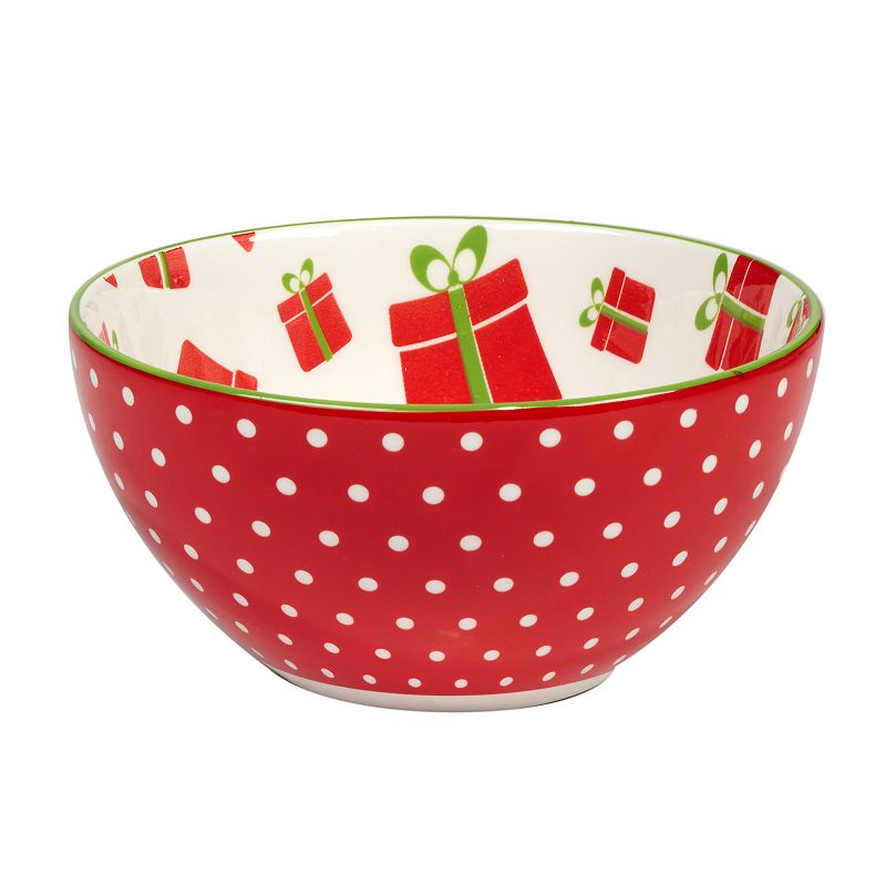 Certified International Set of 6 Holiday Fun All Purpose Bowls