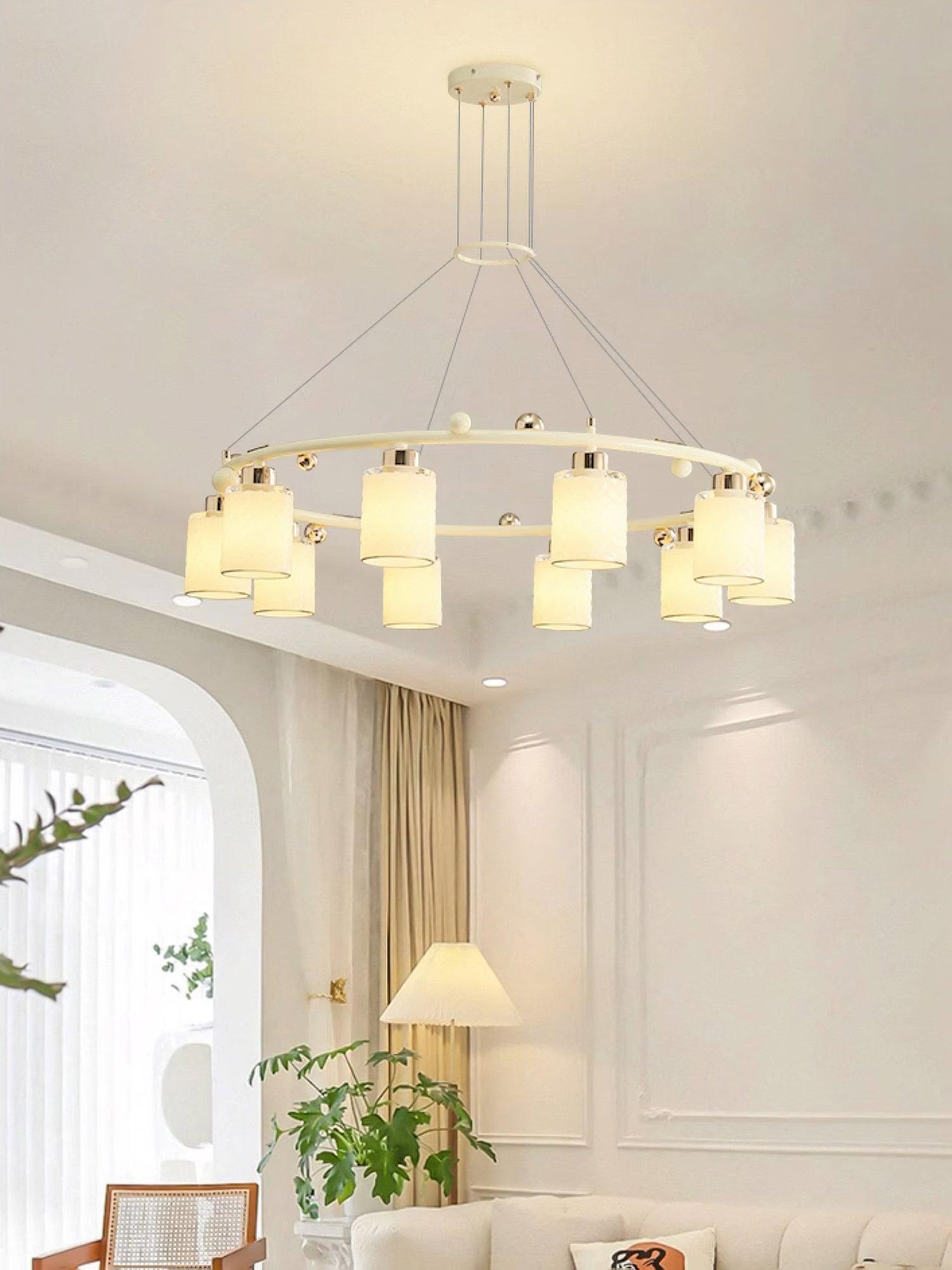 Ring Glass Cup Chandelier