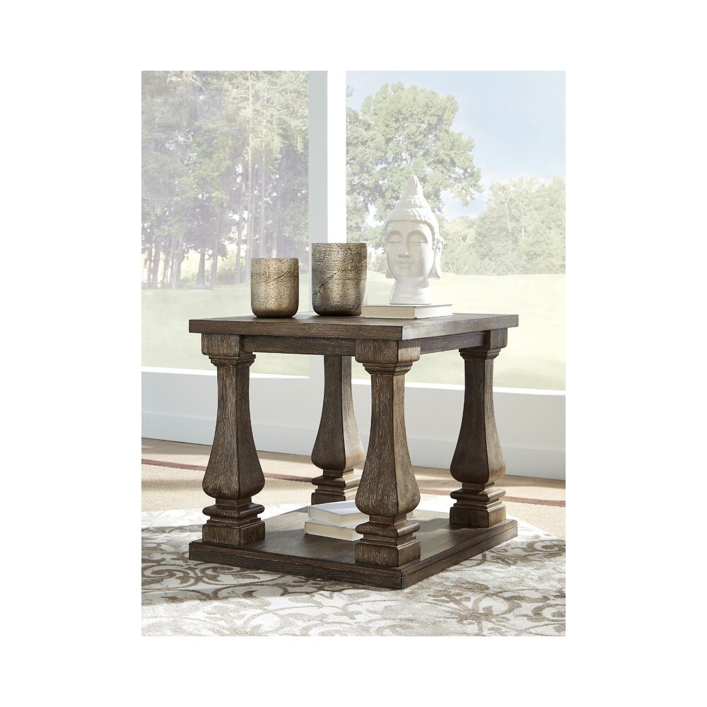 Johnelle End Table   Gray